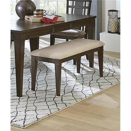 Made4Mattress 19.25 x 16.5 x 48 in. Makah Bench - Dark Brown MA1571050